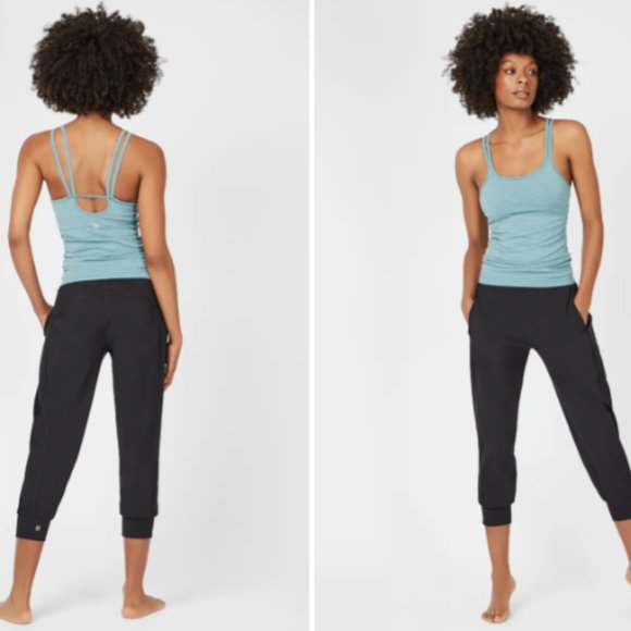 Sweaty Betty Garudasana Crop Yoga Trousers - Picture 1 of 8